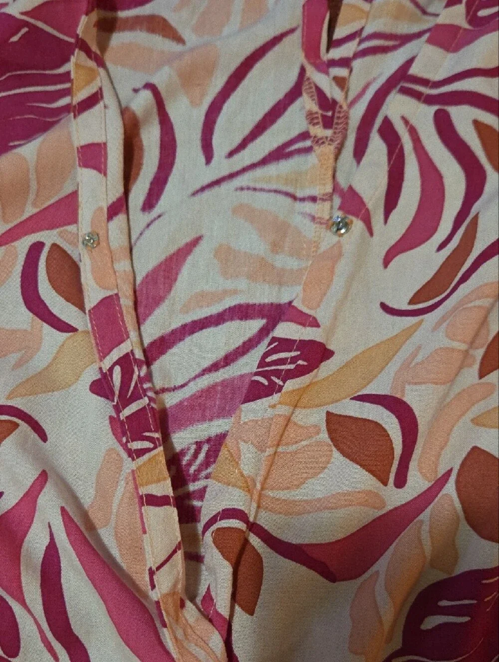 Santiki Pink & Cream Botanical Mini Dress